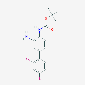 Carbamic acid,(3-amino-2',4'-difluoro[1,1'-biphenyl]-4-yl)-,1,1-dimethylethyl ester
