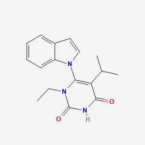 1-Ethyl-6-indol-1-yl-5-isopropyl-1H-pyrimidine-2,4-dione