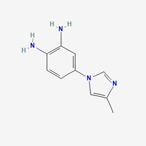 2-Amino-4-(4-methyl-1H-imidazol-1-yl)aniline