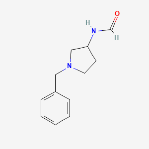 molecular formula C12H16N2O B8514625 1-Benzyl-3-formylaminopyrrolidine 