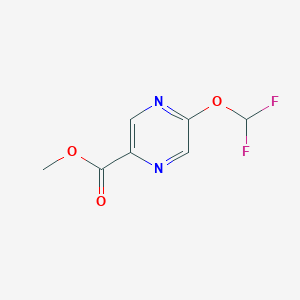 molecular formula C7H6F2N2O3 B8514648 2-Pyrazinecarboxylic acid, 5-(difluoromethoxy)-, methyl ester CAS No. 1174320-99-0