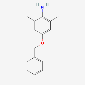 molecular formula C15H17NO B8514669 4-Benzyloxy-2,6-dimethylaniline 