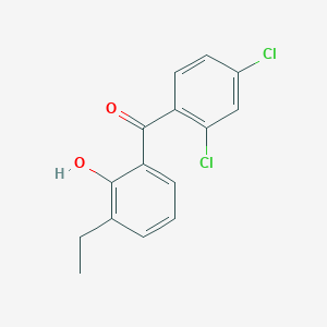molecular formula C15H12Cl2O2 B8514696 (2,4-Dichlorophenyl)(3-ethyl-2-hydroxyphenyl)methanone CAS No. 61466-78-2
