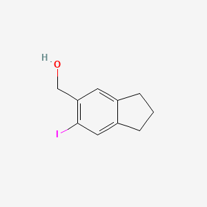 molecular formula C10H11IO B8514703 (6-iodo-2,3-dihydro-1H-inden-5-yl)methanol 