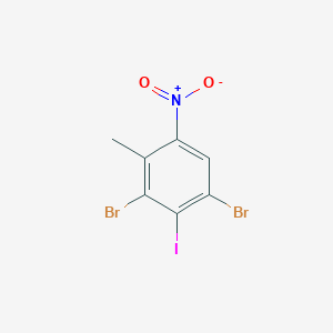3,5-Dibromo-4-iodo-2-methylnitrobenzene