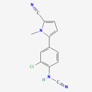 [2-chloro-4-(5-cyano-1-methyl-1H-pyrrol-2-yl)phenyl]cyanamide