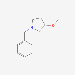 molecular formula C12H17NO B8514734 N-benzyl-3-methoxypyrrolidine 