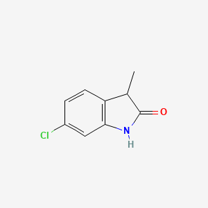 molecular formula C9H8ClNO B8515045 6-Chloro-3-methylindolin-2-one 