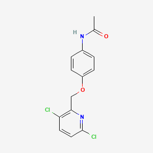 molecular formula C14H12Cl2N2O2 B8515268 N-{4-[(3,6-Dichloropyridin-2-yl)methoxy]phenyl}acetamide CAS No. 58803-98-8