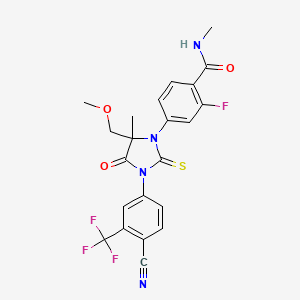 N-methyl-4-[5-methyl-5-(methoxymethyl)-4-oxo-2-thioxo-3-[3-(trifluoromethyl)-4-cyanophenyl]imidazolidin-1-yl]-2-fluorobenzamide
