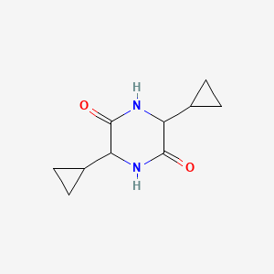 molecular formula C10H14N2O2 B8515499 3,6-Dicyclopropylpiperazine-2,5-dione 