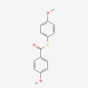 B8515541 S-(4-Methoxyphenyl) 4-hydroxybenzene-1-carbothioate CAS No. 63823-57-4