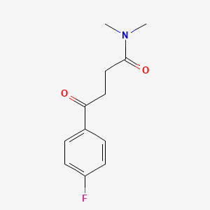 molecular formula C12H14FNO2 B8515828 N,N-dimethyl-4-fluoro-gamma-oxobenzenebutanoic acid amide CAS No. 205061-58-1