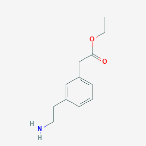 molecular formula C12H17NO2 B8515848 Ethyl[3-(2-aminoethyl)phenyl]acetate 