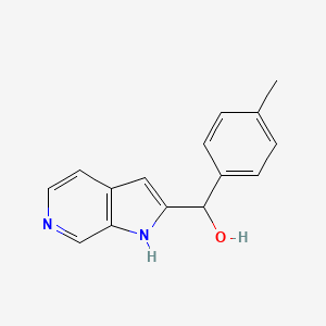 1h-Pyrrolo[2,3-c]pyridine-2-methanol,a-(4-methylphenyl)-