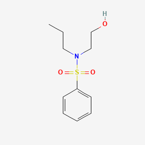molecular formula C11H17NO3S B8515860 N-Propyl-N-(2-hydroxyethyl)benzenesulfonamide 
