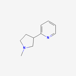 molecular formula C10H14N2 B8515874 2-(1-Methyl-3-pyrrolidinyl)pyridine 