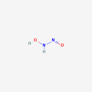 molecular formula H2N2O2 B085159 Hyponitrous acid CAS No. 14448-38-5