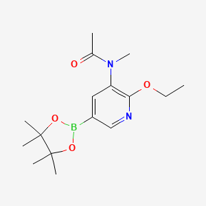 N-[2-ethoxy-5-(4,4,5,5-tetramethyl-[1,3,2]dioxaborolan-2-yl)-pyridin-3-yl]-N-methyl-acetamide