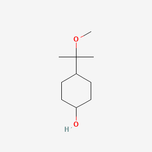 molecular formula C10H20O2 B8515950 (trans)-4-(2-Methoxypropan-2-yl)cyclohexanol 