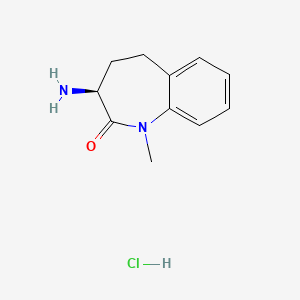 (3S)-3-amino-1-methyl-1,3,4,5-tetrahydro-2H-1-benzazepin-2-one hydrochloride