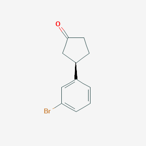 (R)-3-(3-Bromophenyl)cyclopentan-1-one