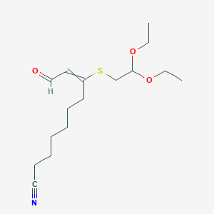 8-[(2,2-Diethoxyethyl)sulfanyl]-10-oxodec-8-enenitrile