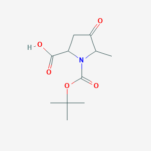 1-(tert-Butoxycarbonyl)-5-methyl-4-oxopyrrolidine-2-carboxylic acid