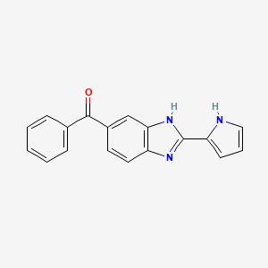 Phenyl[2-(2H-pyrrol-2-ylidene)-2,3-dihydro-1H-benzimidazol-5-yl]methanone