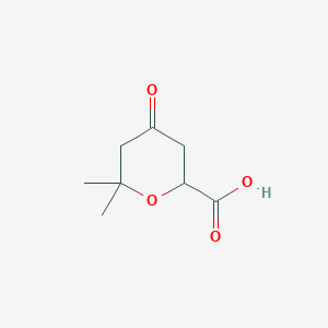 2,2-Dimethyl-4-oxo-tetrahydropyran-6-carboxylic acid