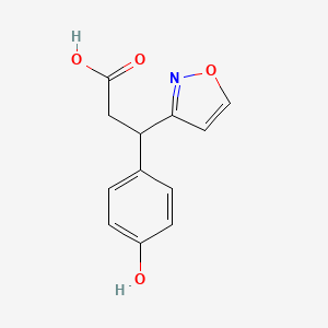 3-(4-Hydroxyphenyl)-3-(1,2-oxazol-3-yl) propanoic acid