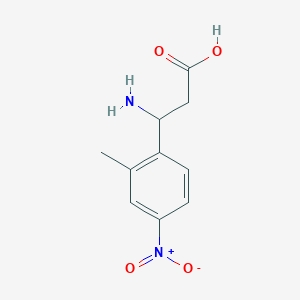 3-Amino-3-(2-methyl-4-nitrophenyl)propanoic acid