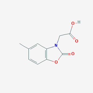 molecular formula C10H9NO4 B085161 (5-methyl-2-oxo-1,3-benzoxazol-3(2H)-yl)acetic acid CAS No. 767304-83-6