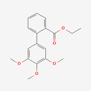 molecular formula C18H20O5 B8516167 Ethyl 2-(3,4,5-trimethoxyphenyl)benzoate CAS No. 427886-70-2