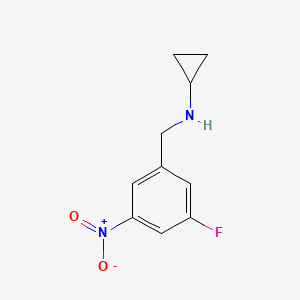 molecular formula C10H11FN2O2 B8516196 N-cyclopropyl-N-(3-fluoro-5-nitrobenzyl)amine CAS No. 883987-76-6