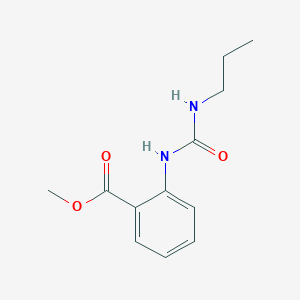 molecular formula C12H16N2O3 B8516290 methyl N-(N'-n-propylcarbamoyl)-anthranilate 