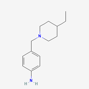 4-(4-Ethylpiperidinomethyl)-aniline