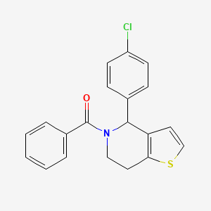 [4-(4-Chlorophenyl)-6,7-dihydrothieno[3,2-c]pyridin-5(4H)-yl](phenyl)methanone