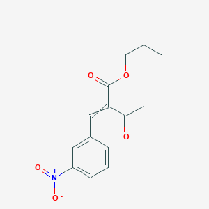 B8516374 2-Methylpropyl 2-[(3-nitrophenyl)methylidene]-3-oxobutanoate CAS No. 89080-63-7