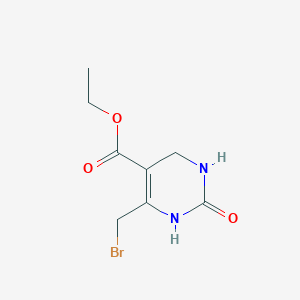 molecular formula C8H11BrN2O3 B085164 Ethyl 6-(bromomethyl)-2-oxo-1,2,3,4-tetrahydropyrimidine-5-carboxylate CAS No. 14903-94-7