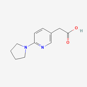 2-(6-(Pyrrolidin-1-yl)pyridin-3-yl)acetic acid