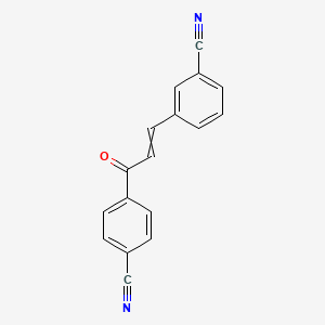 4-[3-(3-Cyanophenyl)-1-oxo-2-propenyl]benzonitrile