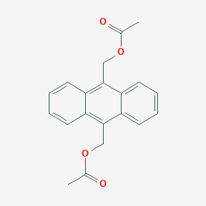 molecular formula C20H18O4 B085165 (10-[(Acetyloxy)methyl]-9-anthryl)methyl acetate CAS No. 10273-84-4