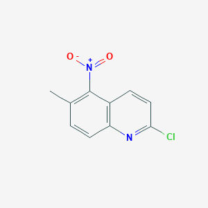 molecular formula C10H7ClN2O2 B8516502 2-Chloro-6-methyl-5-nitroquinoline 