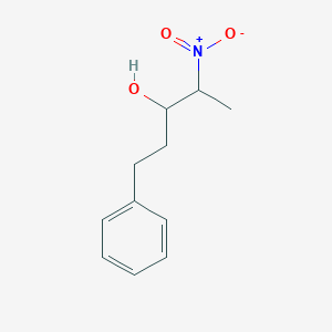 molecular formula C11H15NO3 B8516576 2-Nitro-5-phenyl-3-pentanol 