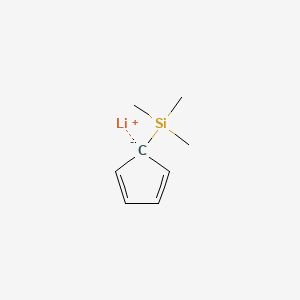 molecular formula C8H13LiSi B8516588 lithium;cyclopenta-2,4-dien-1-yl(trimethyl)silane CAS No. 76514-39-1