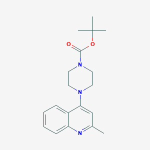 molecular formula C19H25N3O2 B8516654 tert-butyl 4-(2-methylquinolin-4-yl)piperazine-1-carboxylate 