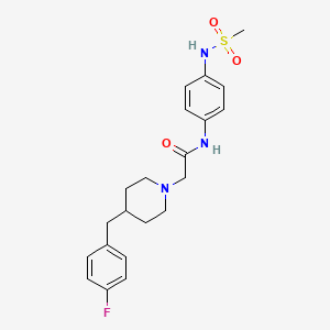 1-Piperidineacetamide,4-[(4-fluorophenyl)methyl]-n-[4-[(methylsulfonyl)amino]phenyl]-