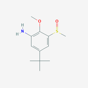 5-Tert-butyl-3-methanesulphinyl-2-methoxy-phenylamine