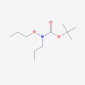 molecular formula C11H23NO3 B8516740 N-Boc-N-propyl-N-propoxyamine 